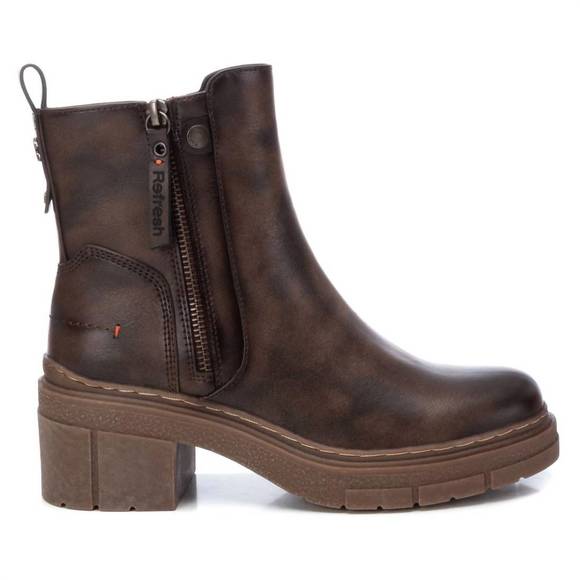 NEW XTI women's casual booties in brown - Picture 1 of 5